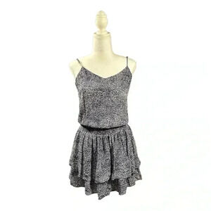 Derek Lam 10 Crosby 100% Silk Tiered Skirt Mini Dress Size 6